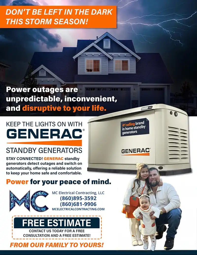 Generac standby generator installation by MC Electrical