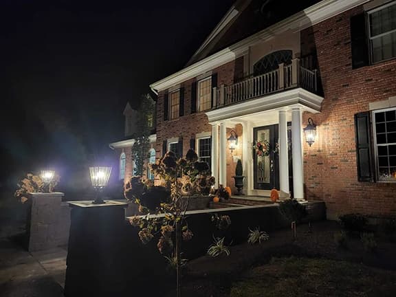 Beautiful landscape lighting design and installation