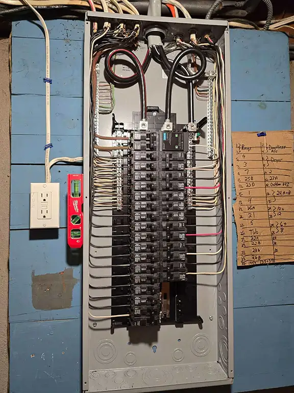 Panel upgrade example